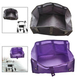 Maxbell Rollator Bag Under Seat Walker Underseat Replacement Basket for Travel Books Grey