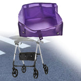 Maxbell Rollator Bag Under Seat Walker Underseat Replacement Basket for Travel Books Purple