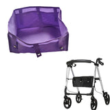 Maxbell Rollator Bag Under Seat Walker Underseat Replacement Basket for Travel Books Purple