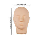 Maxbell Lash Mannequin Head Soft Touch Model Head Model for Makeup Grafting Beginner