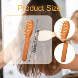 Maxbell Wooden Massage Comb Men Multi Functional Gifts Lightweight Hair Gua Sha Comb