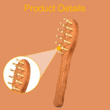 Maxbell Wooden Massage Comb Men Multi Functional Gifts Lightweight Hair Gua Sha Comb