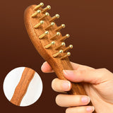 Maxbell Wooden Massage Comb Men Multi Functional Gifts Lightweight Hair Gua Sha Comb