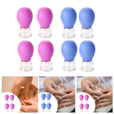 Maxbell 4x Facial Cupping Set Vacuum Suction Professional Facial Cupping Therapy Set Purple