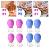 Maxbell 4x Facial Cupping Set Vacuum Suction Professional Facial Cupping Therapy Set Purple