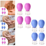 Maxbell 4x Facial Cupping Set Vacuum Suction Professional Facial Cupping Therapy Set Purple