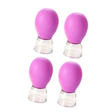 Maxbell 4x Facial Cupping Set Vacuum Suction Professional Facial Cupping Therapy Set Purple