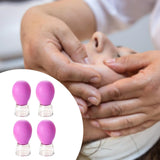 Maxbell 4x Facial Cupping Set Vacuum Suction Professional Facial Cupping Therapy Set Purple