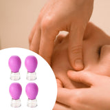 Maxbell 4x Facial Cupping Set Vacuum Suction Professional Facial Cupping Therapy Set Purple