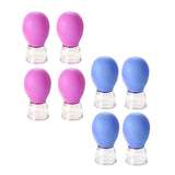 Maxbell 4x Facial Cupping Set Vacuum Suction Professional Facial Cupping Therapy Set Purple