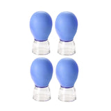 Maxbell 4x Facial Cupping Set Vacuum Suction Professional Facial Cupping Therapy Set Blue