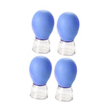 Maxbell 4x Facial Cupping Set Vacuum Suction Professional Facial Cupping Therapy Set Blue
