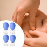 Maxbell 4x Facial Cupping Set Vacuum Suction Professional Facial Cupping Therapy Set Blue