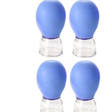 Maxbell 4x Facial Cupping Set Vacuum Suction Professional Facial Cupping Therapy Set Blue