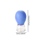 Maxbell 4x Facial Cupping Set Vacuum Suction Professional Facial Cupping Therapy Set Blue