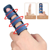 Maxbell Trigger Finger Splint Finger Brace Support for Women Teenagers Pinky Blue