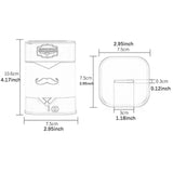 Maxbell Razor Blade Disposal Container Metal Organizer Travel