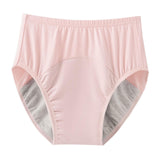 Maxbell Adult Diaper Incontinence Underwear Cotton Underpants for Seniors Old People Pink L