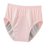 Maxbell Adult Diaper Incontinence Underwear Cotton Underpants for Seniors Old People Pink L