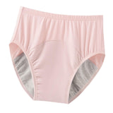 Maxbell Adult Diaper Incontinence Underwear Cotton Underpants for Seniors Old People Pink XL