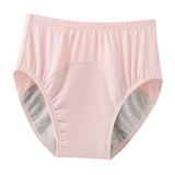 Maxbell Adult Diaper Incontinence Underwear Cotton Underpants for Seniors Old People Pink XXL