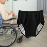 Maxbell Adult Diaper Incontinence Underwear Cotton Underpants for Seniors Old People Black XXL