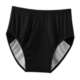 Maxbell Adult Diaper Incontinence Underwear Cotton Underpants for Seniors Old People Black XXXL