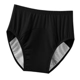 Maxbell Adult Diaper Incontinence Underwear Cotton Underpants for Seniors Old People Black XXXL