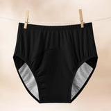 Maxbell Adult Diaper Incontinence Underwear Cotton Underpants for Seniors Old People Black XXXL