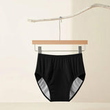 Maxbell Adult Diaper Incontinence Underwear Cotton Underpants for Seniors Old People Black XXXL