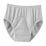 Maxbell Adult Diaper Incontinence Underwear Cotton Underpants for Seniors Old People Gray XXL