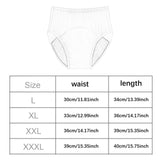 Maxbell Adult Diaper Incontinence Underwear Cotton Underpants for Seniors Old People Gray XXXL