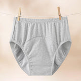 Maxbell Adult Diaper Incontinence Underwear Cotton Underpants for Seniors Old People Gray XXXL