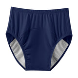 Maxbell Adult Diaper Incontinence Underwear Cotton Underpants for Seniors Old People Blue L
