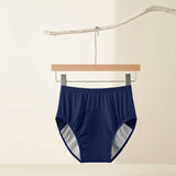 Maxbell Adult Diaper Incontinence Underwear Cotton Underpants for Seniors Old People Blue L