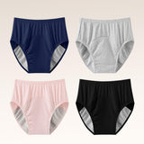 Maxbell Adult Diaper Incontinence Underwear Cotton Underpants for Seniors Old People BlueXL