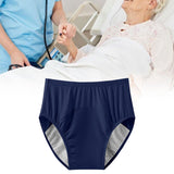 Maxbell Adult Diaper Incontinence Underwear Cotton Underpants for Seniors Old People BlueXL