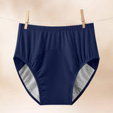 Maxbell Adult Diaper Incontinence Underwear Cotton Underpants for Seniors Old People Blue XXXL
