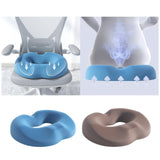 Maxbell Donut Pillow Men/Women Breathable Donut Seat Cushion for Sitting Home Office Blue