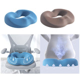 Maxbell Donut Pillow Men/Women Breathable Donut Seat Cushion for Sitting Home Office Blue