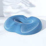 Maxbell Donut Pillow Men/Women Breathable Donut Seat Cushion for Sitting Home Office Blue