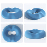Maxbell Donut Pillow Men/Women Breathable Donut Seat Cushion for Sitting Home Office Blue
