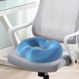 Maxbell Donut Pillow Men/Women Breathable Donut Seat Cushion for Sitting Home Office Blue