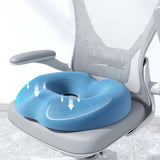 Maxbell Donut Pillow Men/Women Breathable Donut Seat Cushion for Sitting Home Office Blue