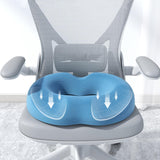 Maxbell Donut Pillow Men/Women Breathable Donut Seat Cushion for Sitting Home Office Blue