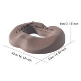 Maxbell Donut Pillow Men/Women Breathable Donut Seat Cushion for Sitting Home Office Brown