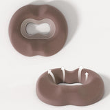 Maxbell Donut Pillow Men/Women Breathable Donut Seat Cushion for Sitting Home Office Brown