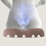 Maxbell Donut Pillow Men/Women Breathable Donut Seat Cushion for Sitting Home Office Brown