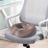 Maxbell Donut Pillow Men/Women Breathable Donut Seat Cushion for Sitting Home Office Brown