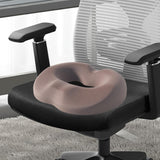 Maxbell Donut Pillow Men/Women Breathable Donut Seat Cushion for Sitting Home Office Brown